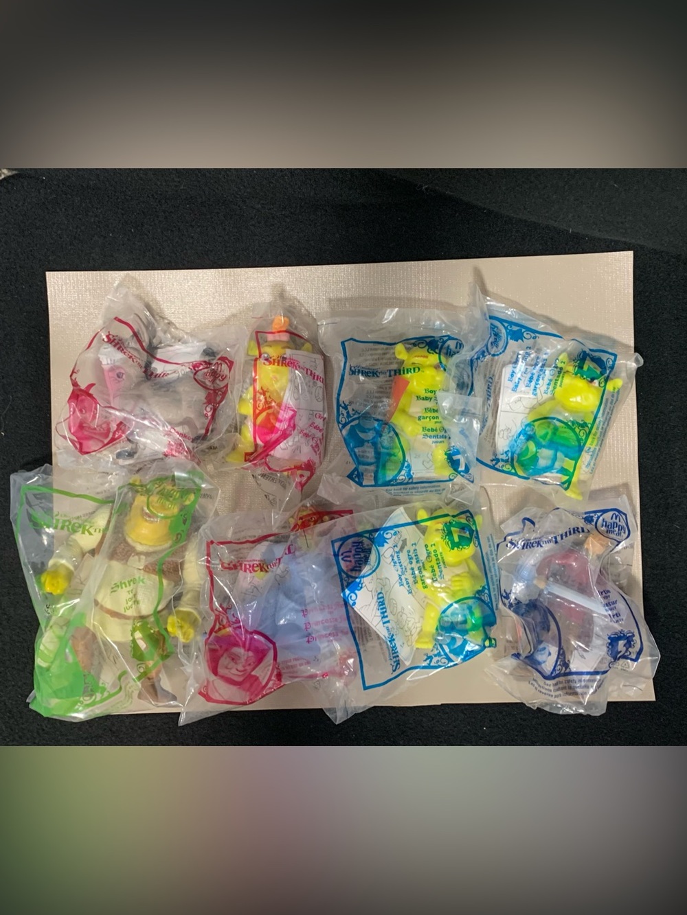 2007 McDonald’s Shrek the Third Sealed Happy Meal Toys Lot of (8)